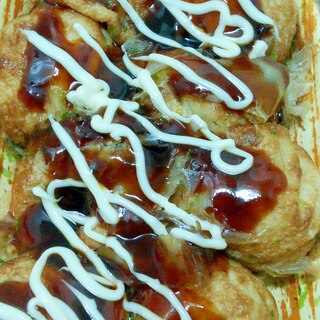 ズボラおつまみ☆定番☆たこ焼きのマヨソース味